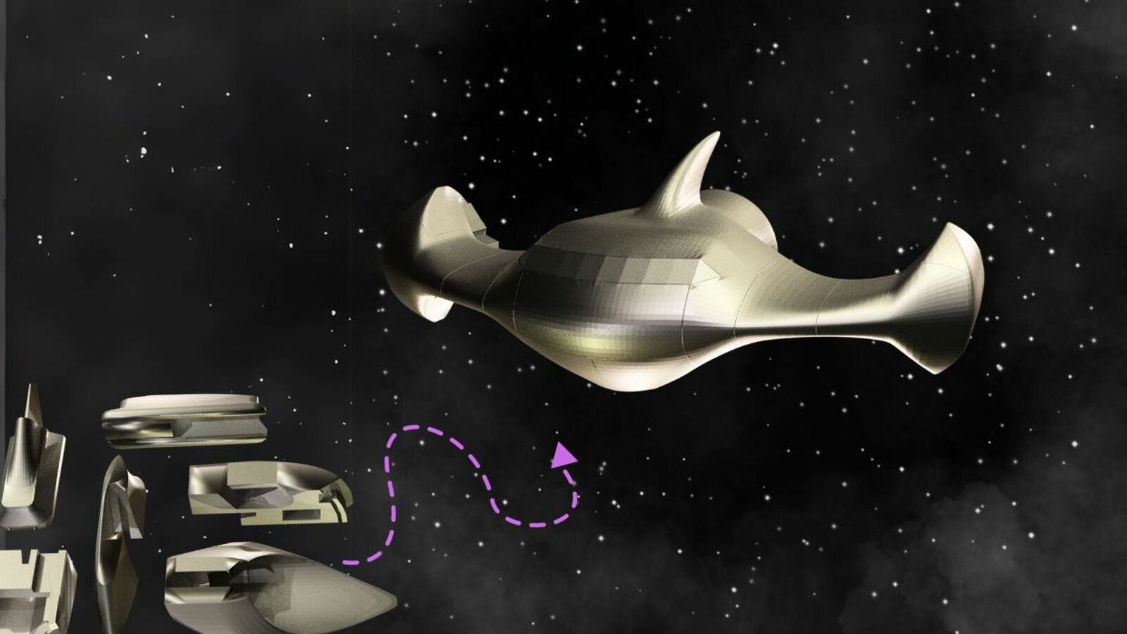 The Starship Puzzle: 25 Pieces, No Instructions, One Solid Ship